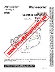 Ansicht PV-L621 pdf VHS-C Palmcorder - PalmSight - Bedienungsanleitung