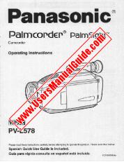 View PV-L578D pdf VHS-C Palmcorder - PalmSight - Operating Instructions