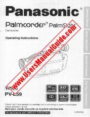 Ver PV-L59D pdf VHS-C Palmcorder - PalmSight - Instrucciones de funcionamiento