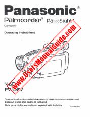 View PV-L657D pdf VHS-C Palmcorder - PalmSight - Operating Instructions
