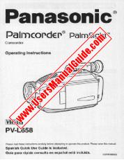 Ver PV-L658D pdf VHS-C Palmcorder - PalmSight - Instrucciones de funcionamiento