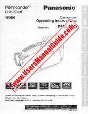 View PV-L670D pdf VHS-C Palmcorder - PalmSight - Operating Instructions