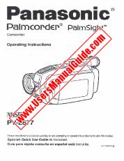 View PV-L677 pdf VHS-C Palmcorder - PalmSight - Operating Instructions