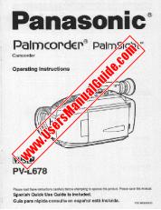 Ver PVL678D pdf VHS-C Palmcorder - PalmSight - Instrucciones de funcionamiento