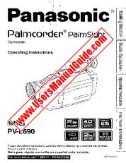 Ver PV-L690 pdf VHS-C Palmcorder - PalmSight - Instrucciones de funcionamiento