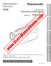 View PV-L691 pdf VHS-C Palmcorder - PalmSight - Operating Instructions