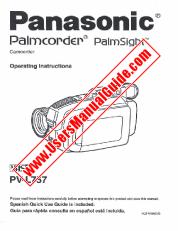 Ver PVL757 pdf VHS-C Palmcorder - PalmSight - Instrucciones de funcionamiento