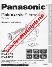 Voir PV-L759 pdf VHS-C caméscope - PalmSight - Mode d'emploi