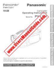 Ansicht PVL781 pdf VHS-C Palmcorder - PalmSight - Bedienungsanleitung