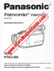 Ver PVQ-L458D pdf VHS-C Palmcorder - PalmSight - Instrucciones de funcionamiento