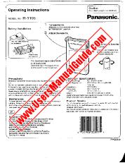 Ver R-1105 pdf Instrucciones de operación
