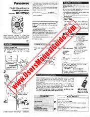 Ver RF-SW200 pdf Instrucciones de operación
