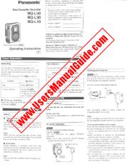 Vezi RQ-L50 pdf Instrucțiuni de operare