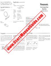 View RQ-P30 pdf Operating Instructions