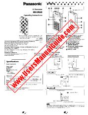 View RR-DR60 pdf Operating Instructions