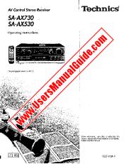 View SA-AX730 pdf Technics - Operating Instructions