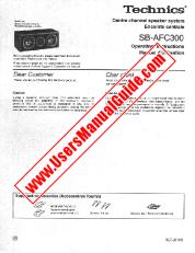 View SB-AFC300 pdf Operating Instructions - Manuel d'utilisation