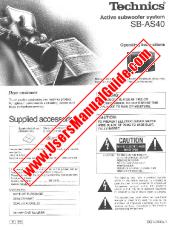 Vezi SB-AS40 pdf Instrucțiuni de operare