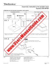 Voir SB-MP481 pdf Technics - Instructions de montage pour la base de haut-parleur