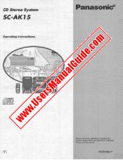 Ver SA-AK15 pdf Instrucciones de operación