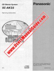 Ver SC-AK25 pdf Instrucciones de operación