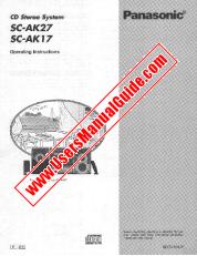 Ver SA-AK17 pdf Instrucciones de operación