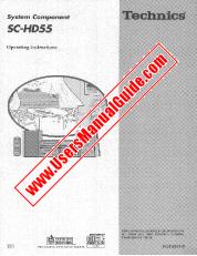 View SCHD55 pdf Technics - Operating Instructions