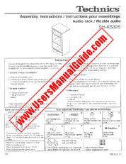 Voir SH-KS326 pdf Technics - Instructions / Instructions de montage verser assemblage