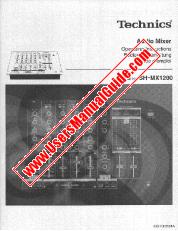 Ansicht SHMX1200 pdf Technics - Betriebsanleitung, Bedienungsanleitung, Mode d'emploi
