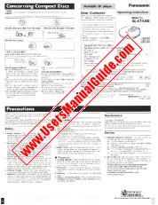 Vezi SL-CT580PS pdf Instrucțiuni de operare