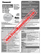 Vezi SL-J610V pdf Instrucțiuni de operare