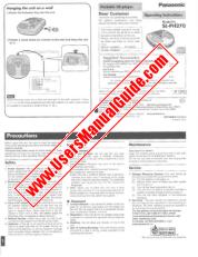 Ver SL-PH270 pdf Instrucciones de operación