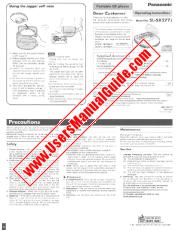 Ver SLSX277J pdf Instrucciones de operación