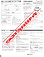 View SL-SX500 pdf Operating Instructions