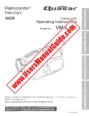 Ver VML451D pdf VHS-C Palmcorder - Quasar Operating Instructions