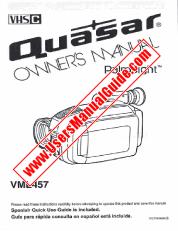 View VML457 pdf VHS-C PalmSight Palmcorder - Quasar Owners Manual