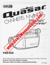 Ver VML458 pdf PalmSorder PalmSight VHS-C - Manual del usuario de Quasar