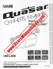 View VML459 pdf VHS-C PalmSight Palmcorder - Quasar Owners Manual