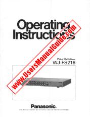 Vezi WJ-FS216 pdf Instrucțiuni de operare