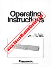 Ver WJ-SW104 pdf Instrucciones de operación