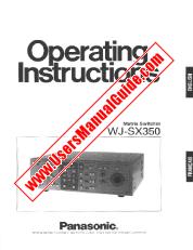 View WJ-SX350 pdf English and Francais - Operating Instructions