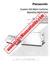 Vezi WVCU550B pdf Instrucțiuni de operare