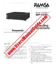 View WP9440 pdf 2 channel power amplifier - 2x350W(RMS)/8 ohms - Operating Instructions