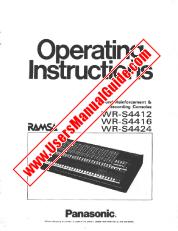 View WR-S4412 pdf Operating Instructions
