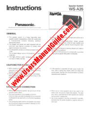 View WS-A35 pdf RAMSA - Instructions