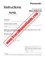 Voir WU-SX01 pdf RAMSA - Instructions