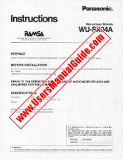 View WU-SX04 pdf RAMSA - Instructions