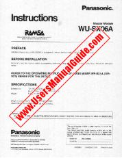 Voir WUSX06 pdf RAMSA - Instructions