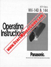 Ver WV-140 pdf Cámara B & W - Instrucciones de funcionamiento