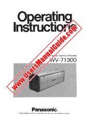 View WV-7130D pdf Indoor Camera Housing - Operating Instructions